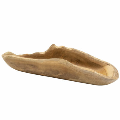 Teak Oval Bowl