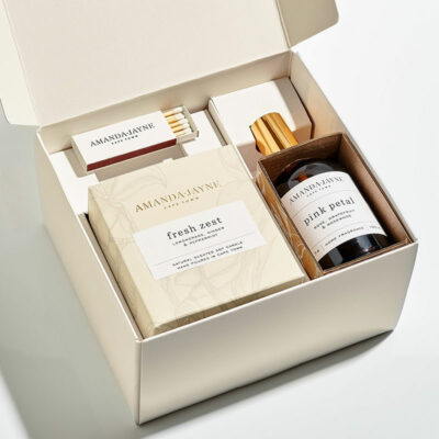 Glass Candle & Home Fragrance Set