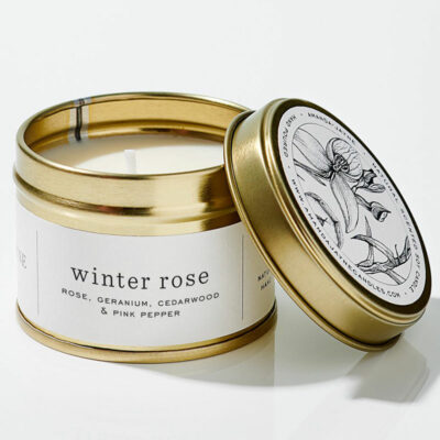 Gold Travel Tin Candle
