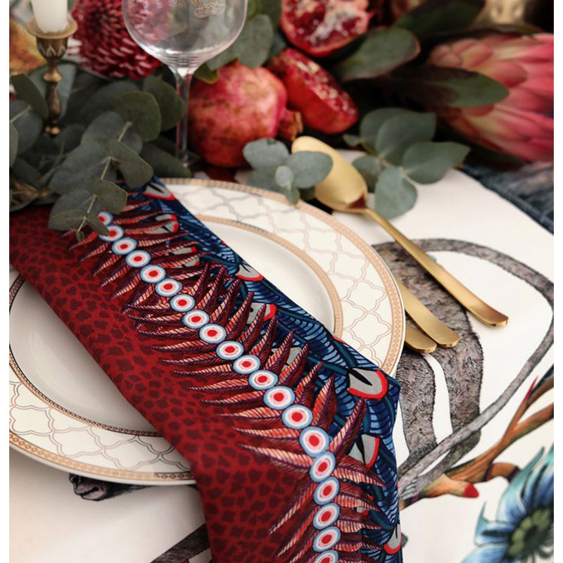 Feather Napkins, Set of 6 - Image 6