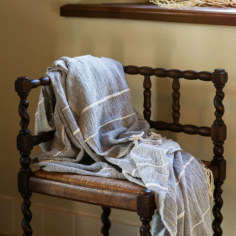 Throw with Stripes - Image 4