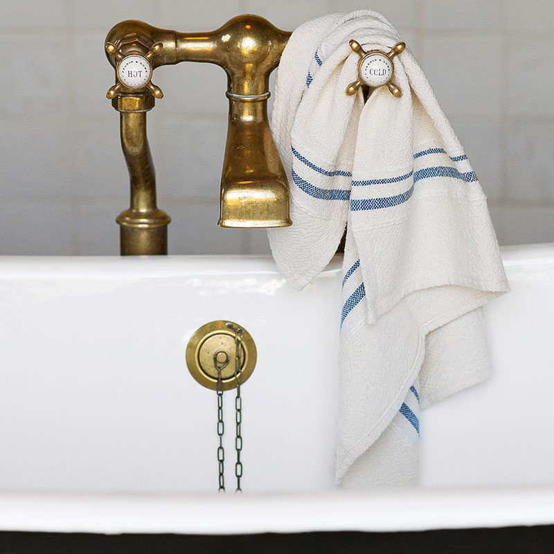 Country Hand Towel with Variegated Stripes - Image 5