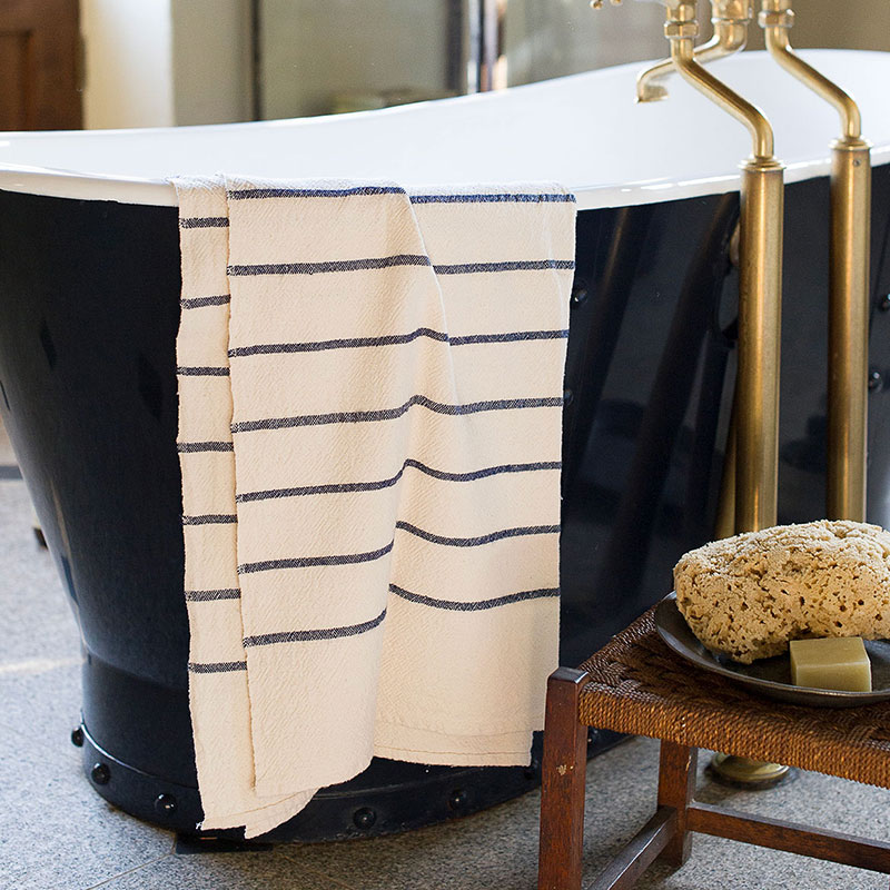 Large Towel with Stripes Throughout - Image 2