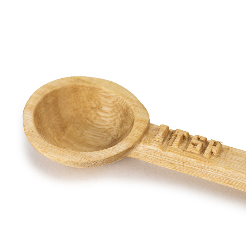 Hand Carved Wooden Measuring Spoon - Image 2