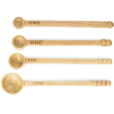 Hand Carved Wooden Measuring Spoon