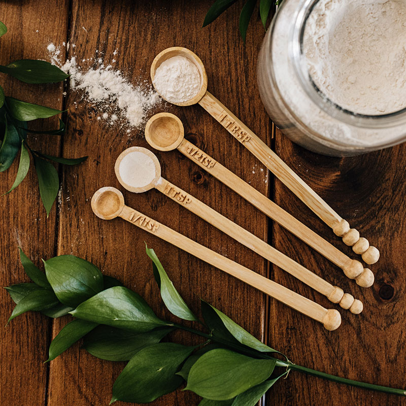 Hand Carved Wooden Measuring Spoon - Image 3
