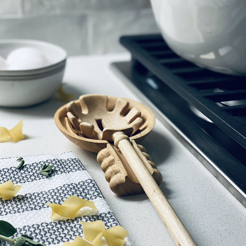 Hand Carved Wooden Spoon Rest - Image 4
