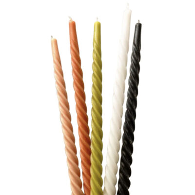Swirl Candle, Set of 4
