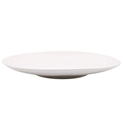 Marshmallow XL Flat Round Bowl