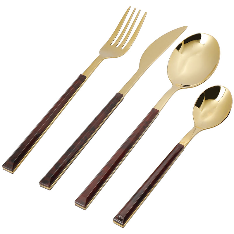 Tortoiseshell Gold Cutlery - Image 2