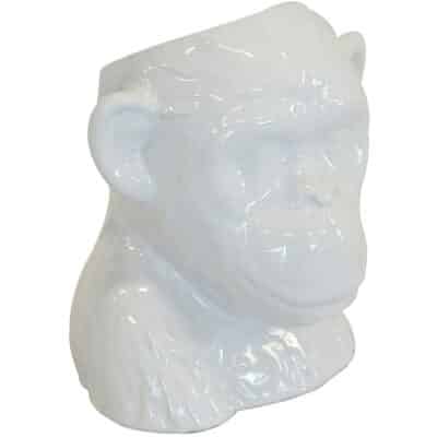 Ceramic Monkey Head Vase