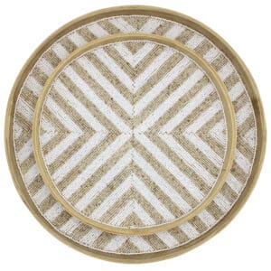 Chevron Bamboo Beaded Tray