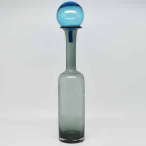 Grey Bottle with Blue Stopper
