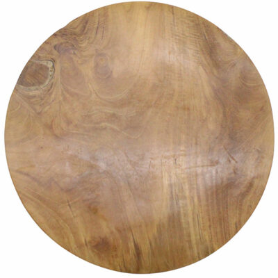Teak Round Plate