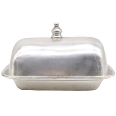 Pewter Antique Butter Dish
