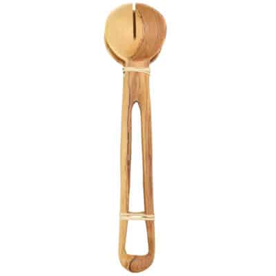 Loop Handle Wooden Salad Servers