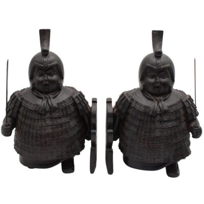 Chinese Soldier Bookends