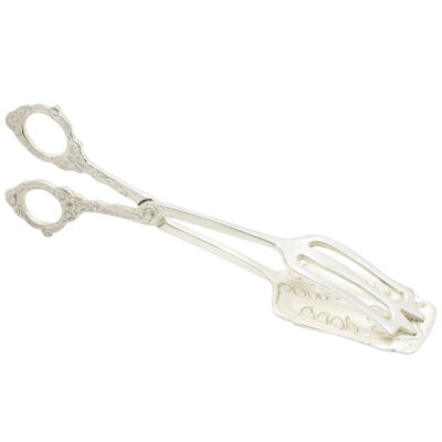 Pewter Quiche & Salad Tongs