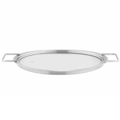 Double Handle Glass Lid, 24 cm