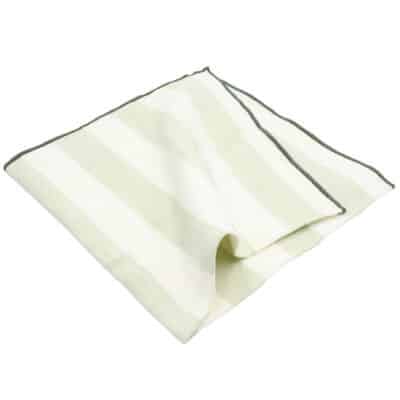 Lea Ivory & Green Napkin
