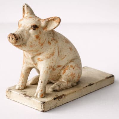 Cast Iron Pig Door Stopper