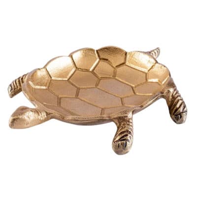 Brass Turtle Snack Bowl