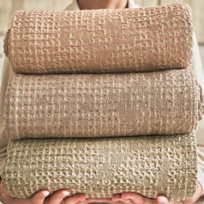 Mixed Waffle Bedspreads